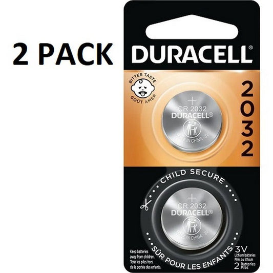 DURACELL 2 PK CR2032 3v Lithium