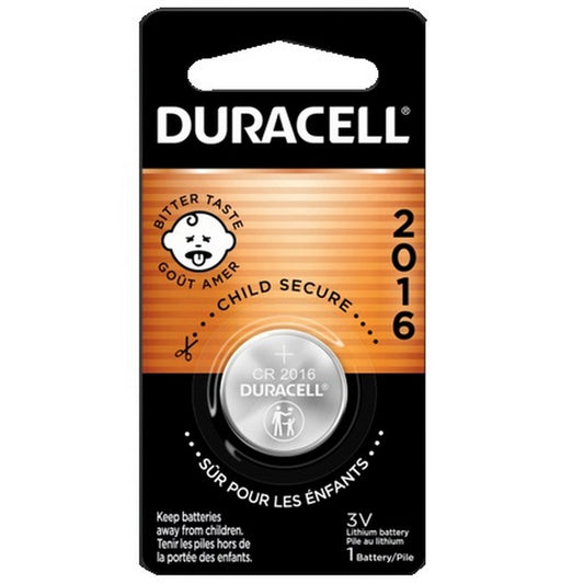 DURACELL 1 PK CR2016 3v Lithium