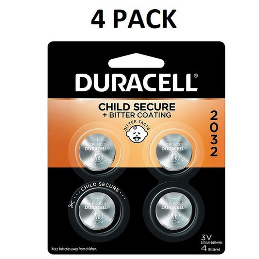 DURACELL 4 PK CR2032 3v Lithium