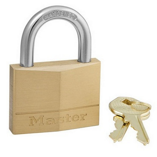 MASTERLOCK PADLOCK 150D BRASS 50mm