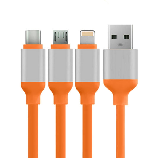 Silicone 3in1 Cable IP 6/7 USB-C Android