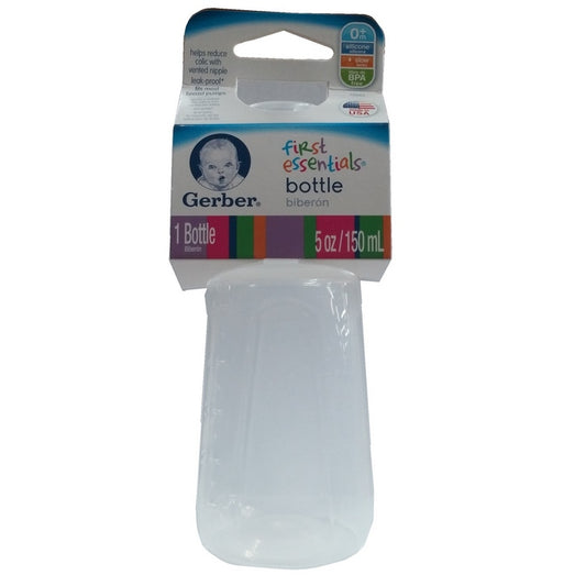 GERBER baby bottles 5 oz clear plastic