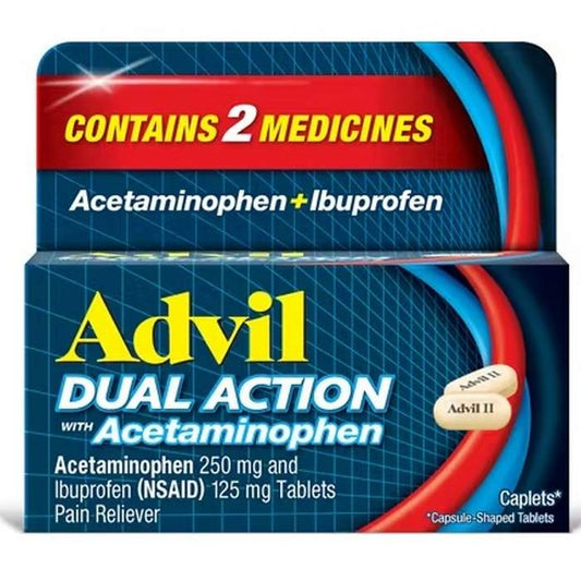 ADVIL DUAL ACTION Cap w/Acetaminophen 18ct