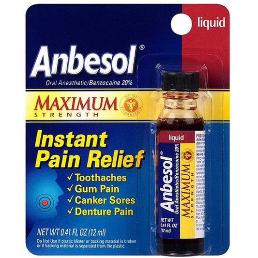 ANBESOL LIQUID .41oz Maximum Strength