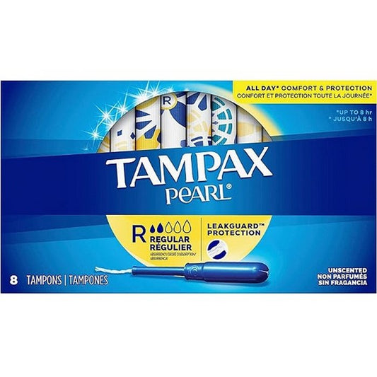 TAMPAX PEARL 8ct Regular Unscented