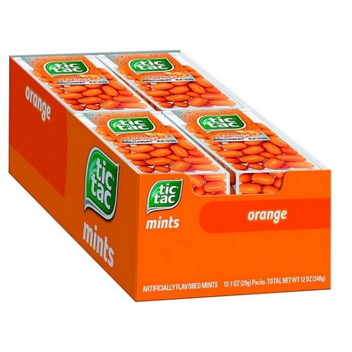 TIC TAC 60ct Orange Box of 12