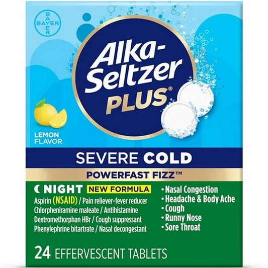 ALKA-SELTZER PLUS Severe Cold Night 24 Tabs