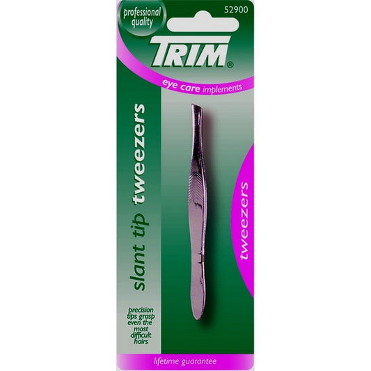 TRIM Tweezer Slanted Tweezers carded