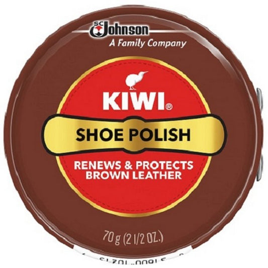 KIWI SHOE POLISH Brown Paste 2.5oz (70g)