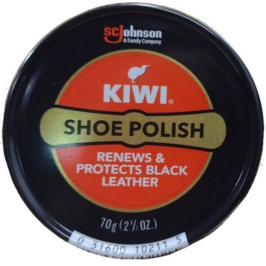 KIWI SHOE POLISH Black Paste 2.5oz (70g)