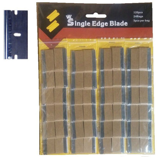 SINGLE-EDGE BLADES Card of 24 x 5-packs