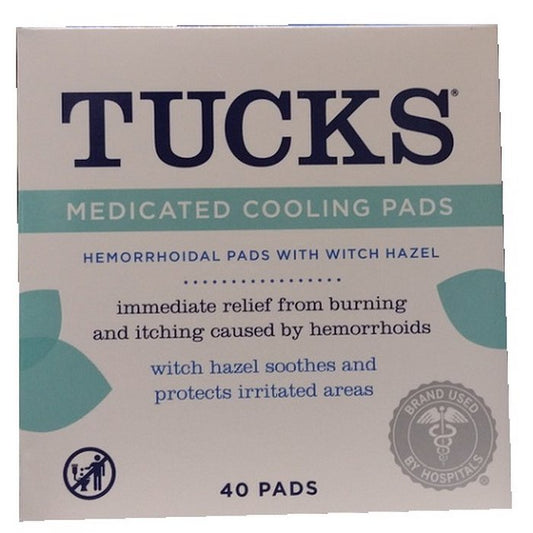 TUCKS MEDICATED 40ct Hemorrhoidal Cooling Pads