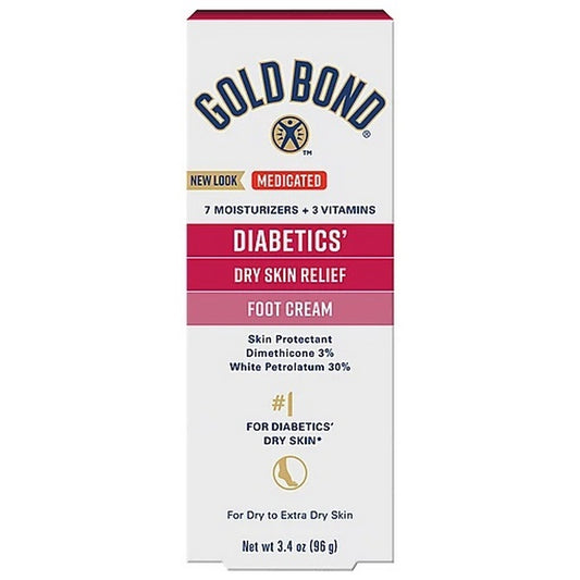 GOLD BOND DIABETIC Medicated Foot Cream 3.4z