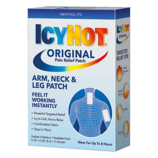 ICYHOT PAIN RELIEF Patch 3x4" Arm Neck Leg