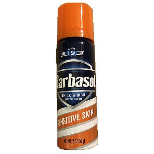 BARBASOL 2oz TRAVEL Sensitive Shave Cream