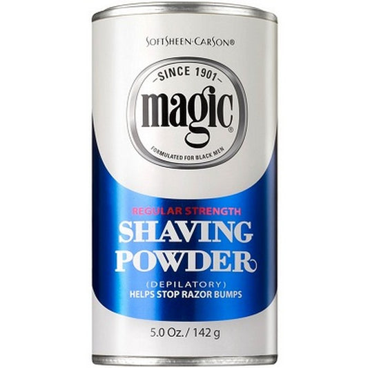 MAGIC SHAVE 5oz Blue Regular Shaving Powder