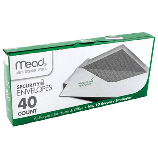 MEAD ENVELOPES Security 40ct (#10) Bxd