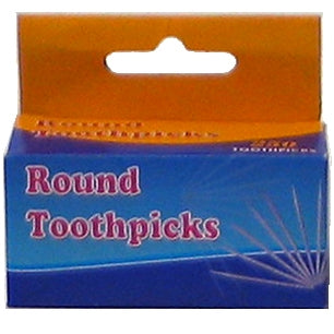 TOOTHPICKS (round) box of 250 (Wooden)