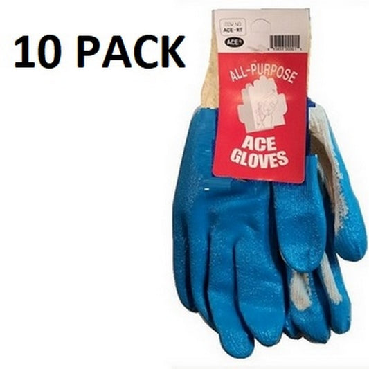 BLUE PALM GLOVES Carded pack of 10