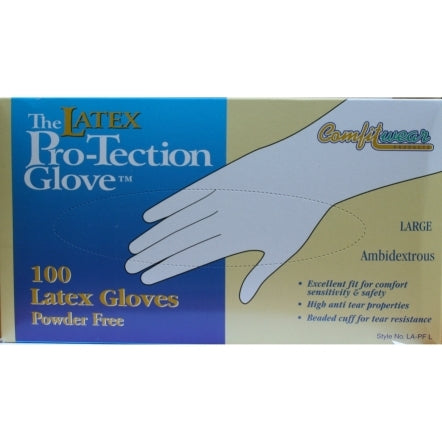 LATEX GLOVES 100ct UnPowdered Large Dispnser