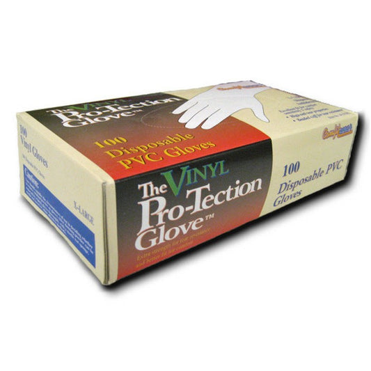 VINYL GLOVES 100ct UnPowdered SMALL Dispnser