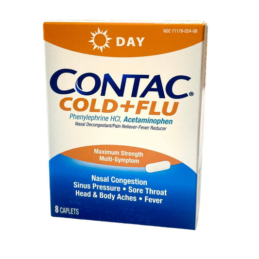 CONTACT COLD & FLU 8 CAPLETS