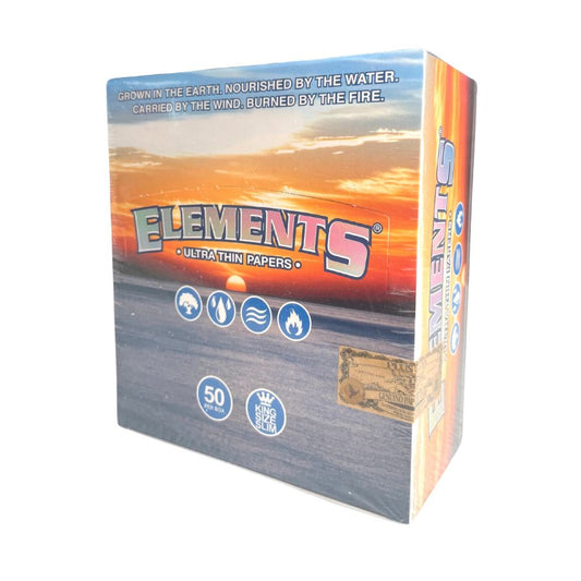 ELEMENTS ULTRA THIN PAPERS KING SIZE SLIM 50 PER BOX