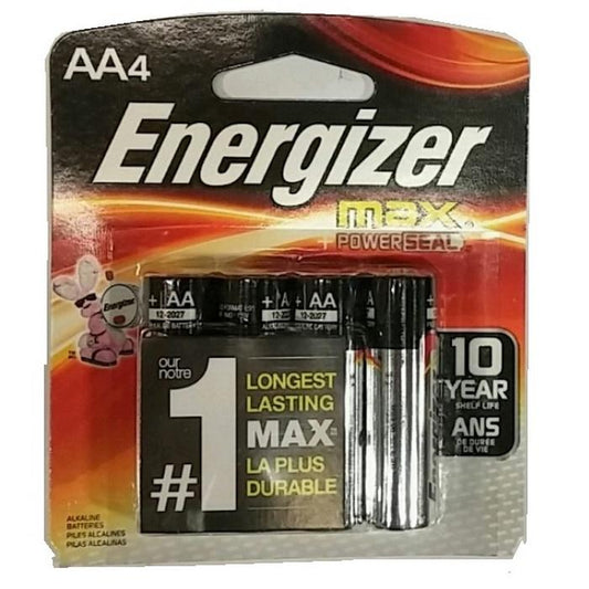 ENERGIZER AA-4 (USA) E91B4 max card of 4