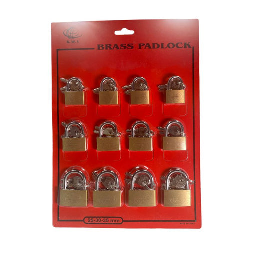 PADLOCK SMALL 20MM 24s card