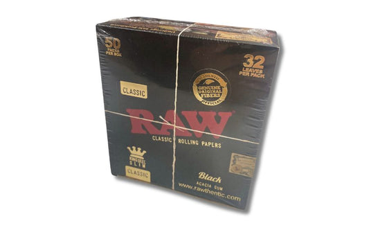 RAW CLASSIC KING SIZE SLIM 50 PACKS BOX