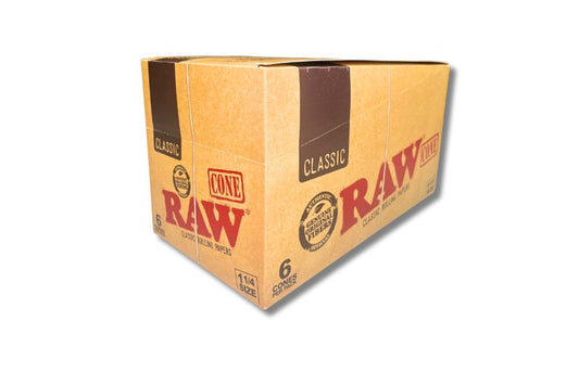 RAW CONE CLASSIC 6 CONES PER PACK 1 1/4 SIZE