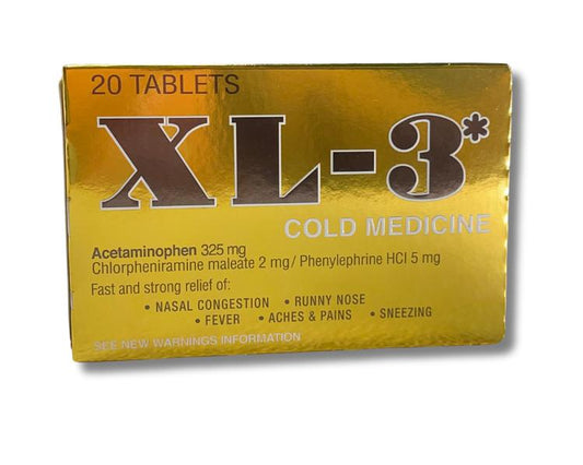 XL-3 COLD MEDICINE 20 CAPSULES